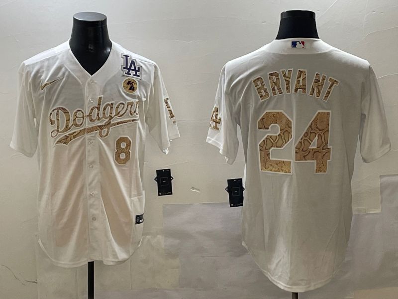 Men Los Angeles Dodgers #24 Bryant White Fashion Game 2025 Nike MLB Jersey style 30613->los angeles dodgers->MLB Jersey